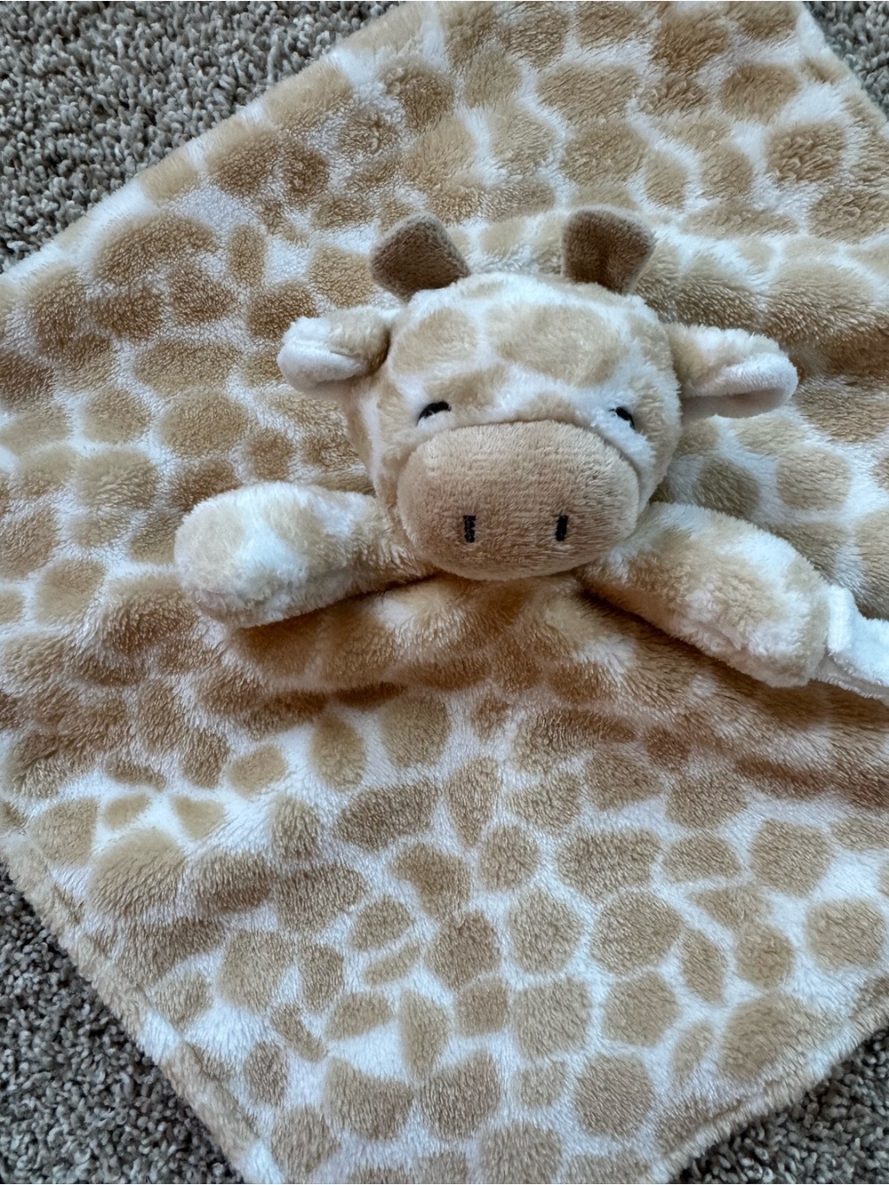 Baby Lovey Security Blanket Lot Bunny Koala Giraffe Neutral Plush animal 3 Piece - Picture 15 of 16